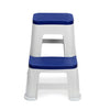 Nilkamal Step Stool 31 (Silk Grey /  Cobalt Blue)