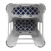 Nilkamal Step Stool 31 (Silk Grey /  Cobalt Blue)