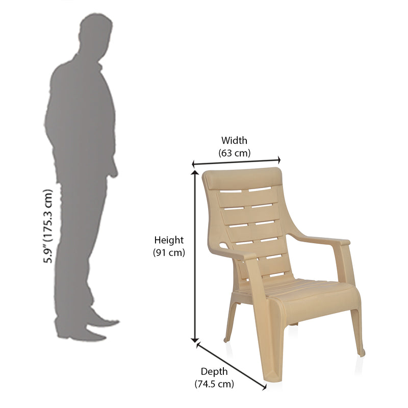Nilkamal Sunday Plastic Arm Chair Nilkamal Furniture