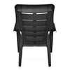 Nilkamal Sunday Plastic Arm Chair (Iron Black)