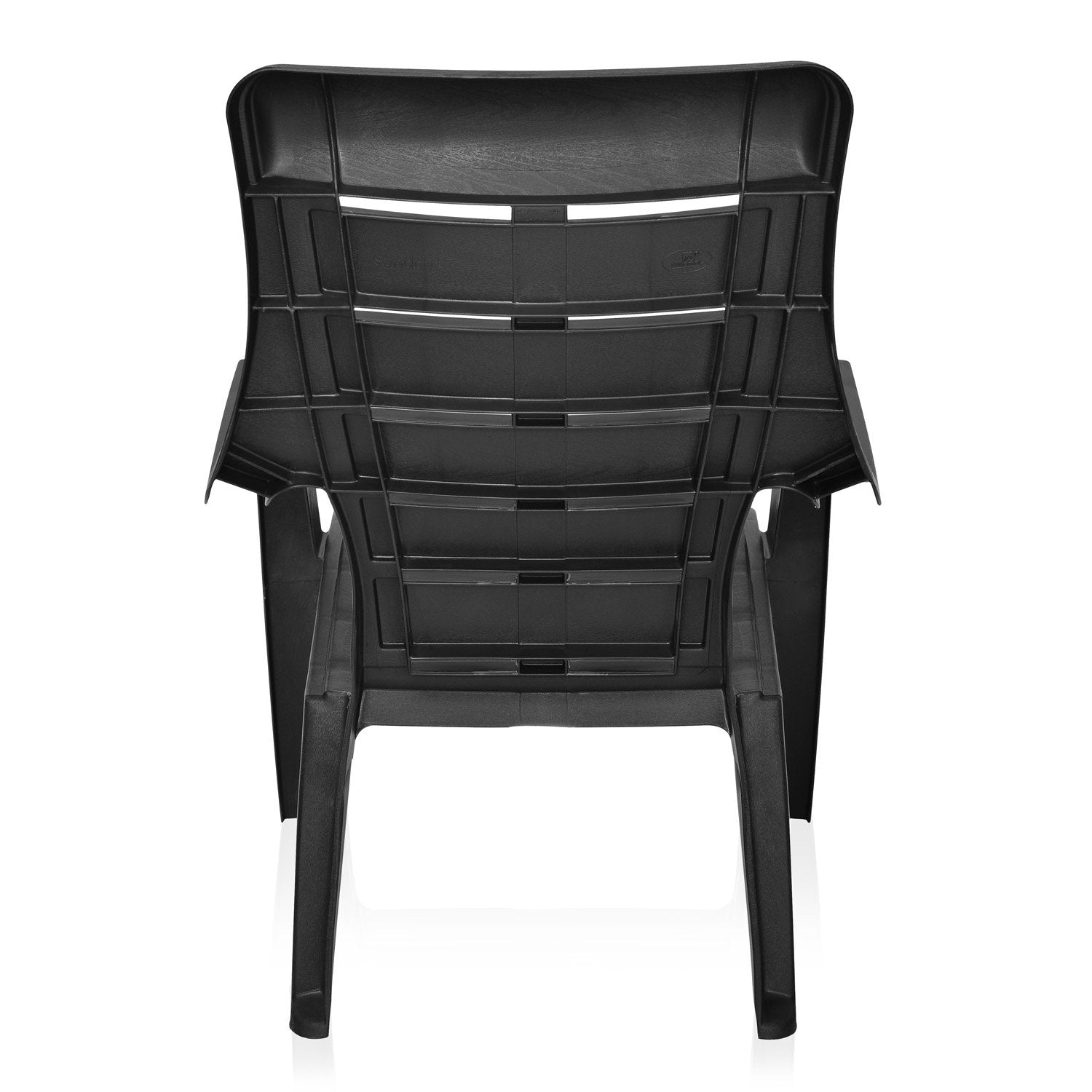 Nilkamal Sunday Plastic Arm Chair (Iron Black)