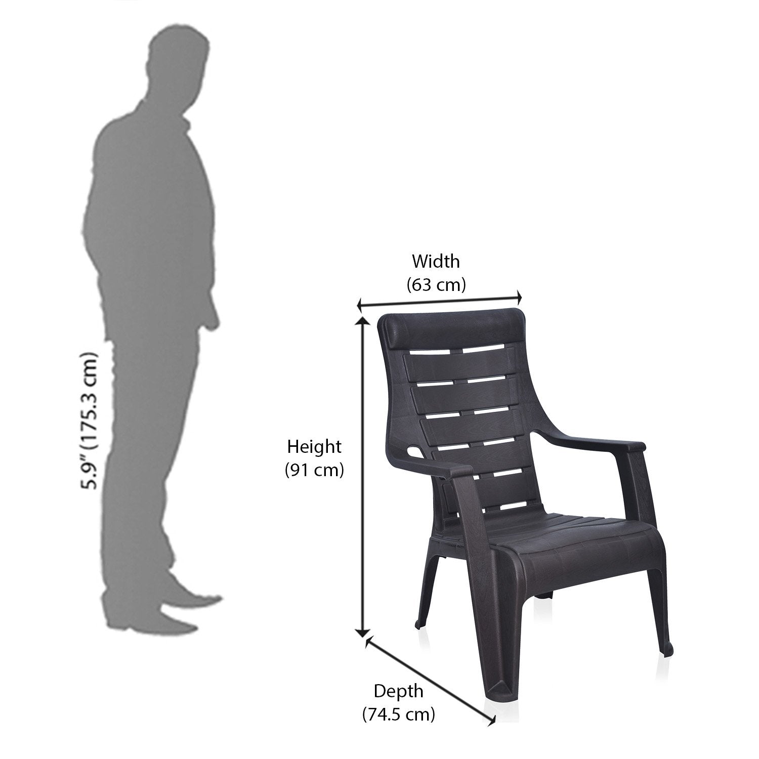 Plastic aram store chair price