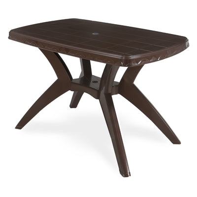 Nilkamal Shahenshah Kross legged Table (Weather Brown)