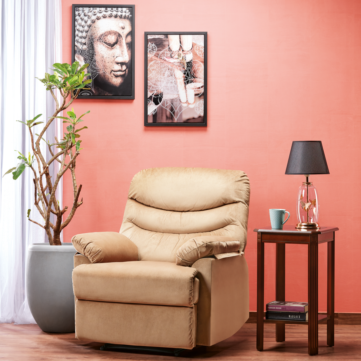 Nilkamal Skelton Recliner (Dark Brown)