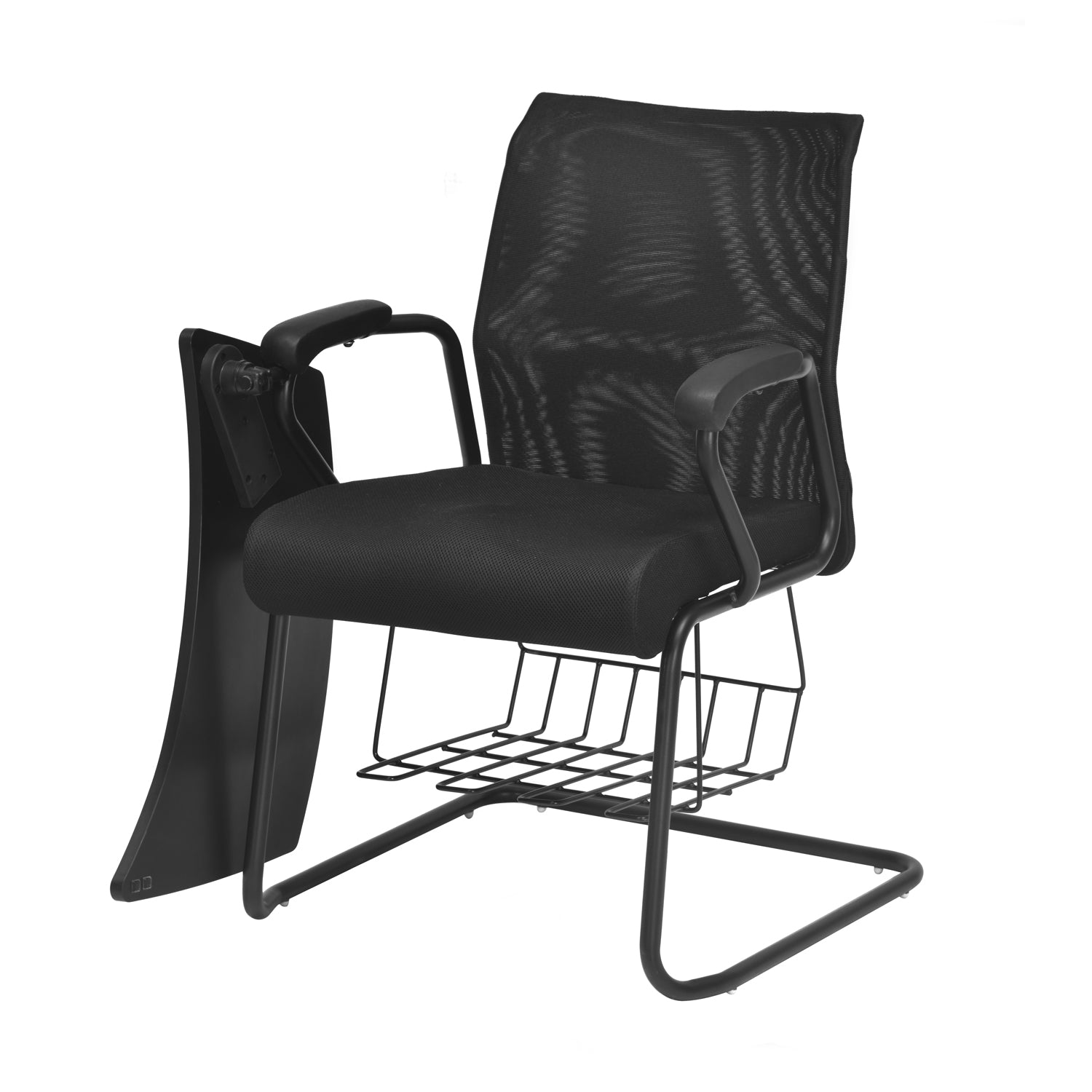 Nilkamal Thames Training Mesh Chair with Bookshelf Black