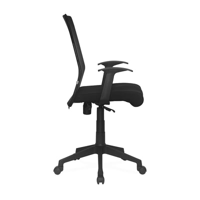 Nilkamal Thames Mid Mesh Back Chair (Black)