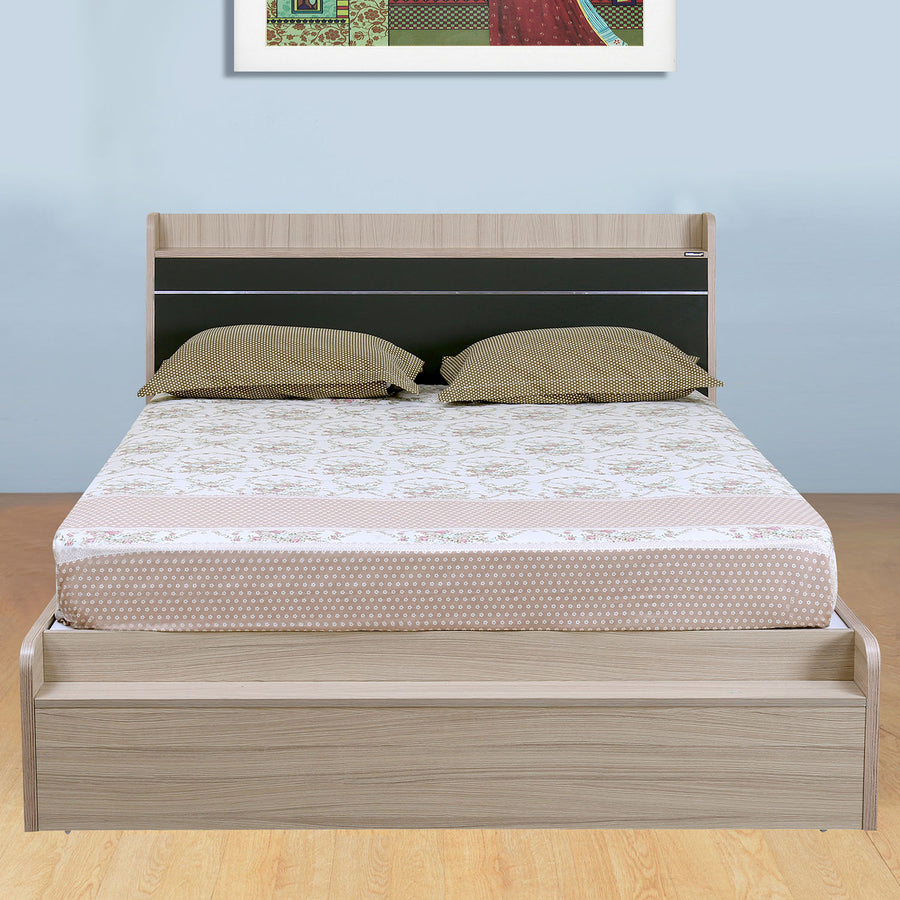 Nilkamal Toya King Bed (Beige / Brown)