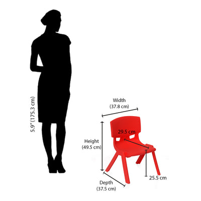 Nilkamal TOYCHR5260NW Plastic Baby Armless Chair