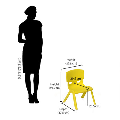 Nilkamal TOYCHR5260NW Plastic Baby Armless Chair