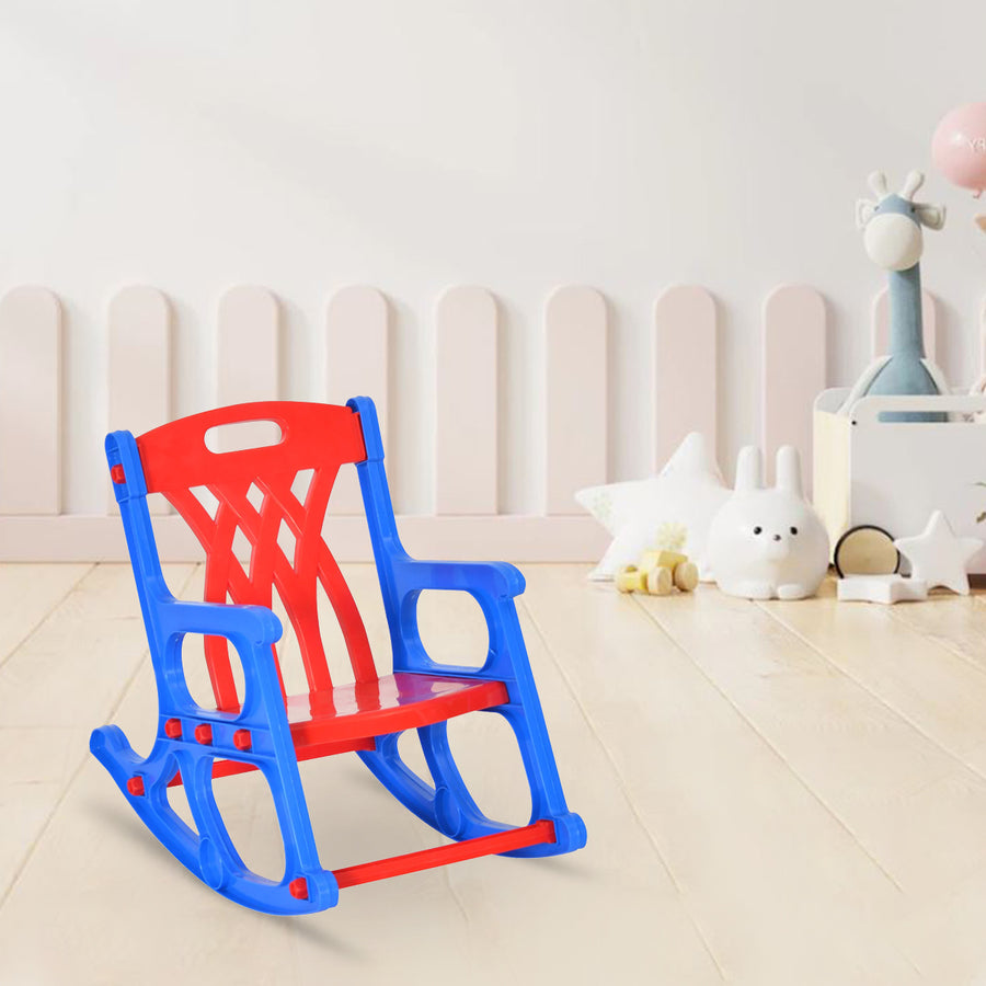 Nilkamal Toy Baby Rocker Chair (Blue & Red)