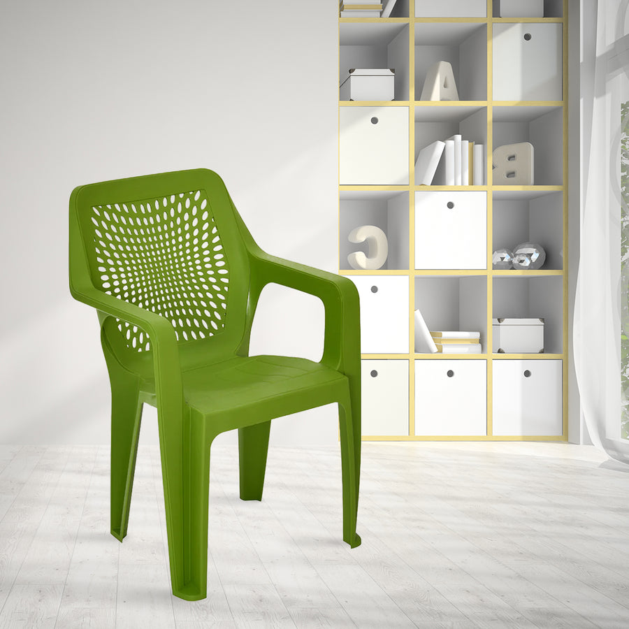 Nilkamal Trendy Plastic Chair with Arm Rest