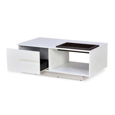 Nilkamal Trevi Engineered Wood Center Table (White)