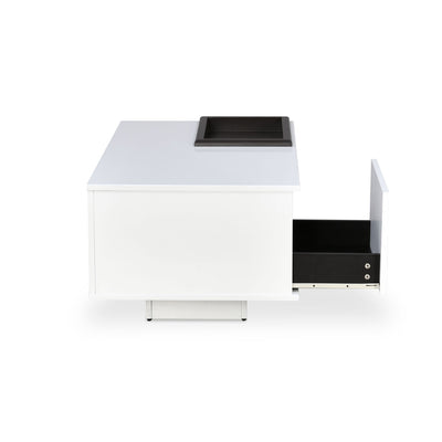 Nilkamal Trevi Engineered Wood Center Table (White)