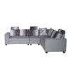 Nilkamal Tripoli Fabric Corner Sofa (Grey)