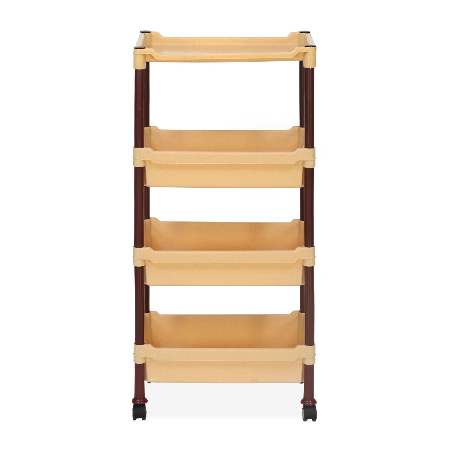 Nilkamal Trolley 23 (Maroon and Marble Beige)