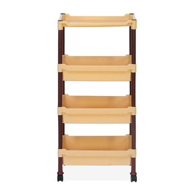 Nilkamal Trolley 23 (Maroon and Marble Beige)