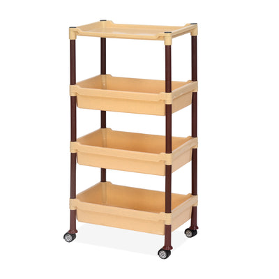 Nilkamal Trolley 23 (Maroon and Marble Beige)