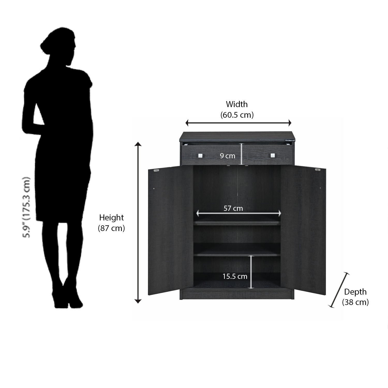 Nilkamal Tuskar Shoe Cabinet