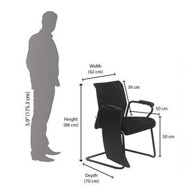Nilkamal Thames Training Mesh Chair (Black)