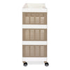 Nilkamal Trolley 25 (Milky White / Taupe Plaza)
