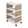 Nilkamal Trolley 25 (Milky White / Taupe Plaza)
