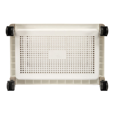 Nilkamal Trolley 25 (Milky White / Taupe Plaza)