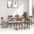 Nilkamal Union 6 Seater Dining Set (Walnut / Brown)