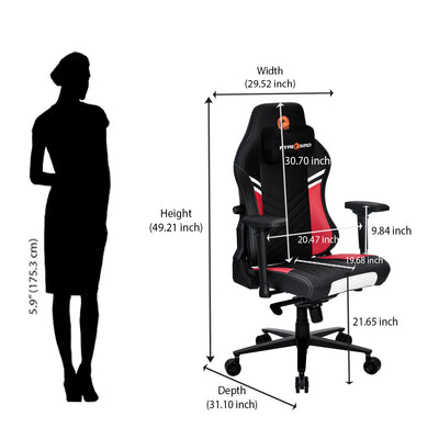 Nilkamal Fyrebird Vaden Gaming Chair (Black / Red)