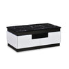 Nilkamal Vegas Marble Pattern Top Center Table (Black / White)