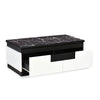 Nilkamal Vegas Marble Pattern Top Center Table (Black / White)