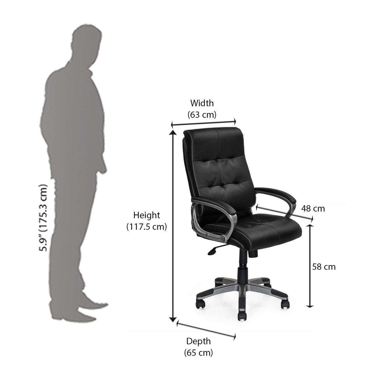 Nilkamal High Back Office Chair Nilkamal Furniture