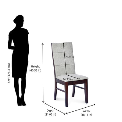 Nilkamal Venus Dining Chair (Milan Walnut)