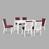 Nilkamal Vera Solid Wood 6 Seater Dining Set (White)
