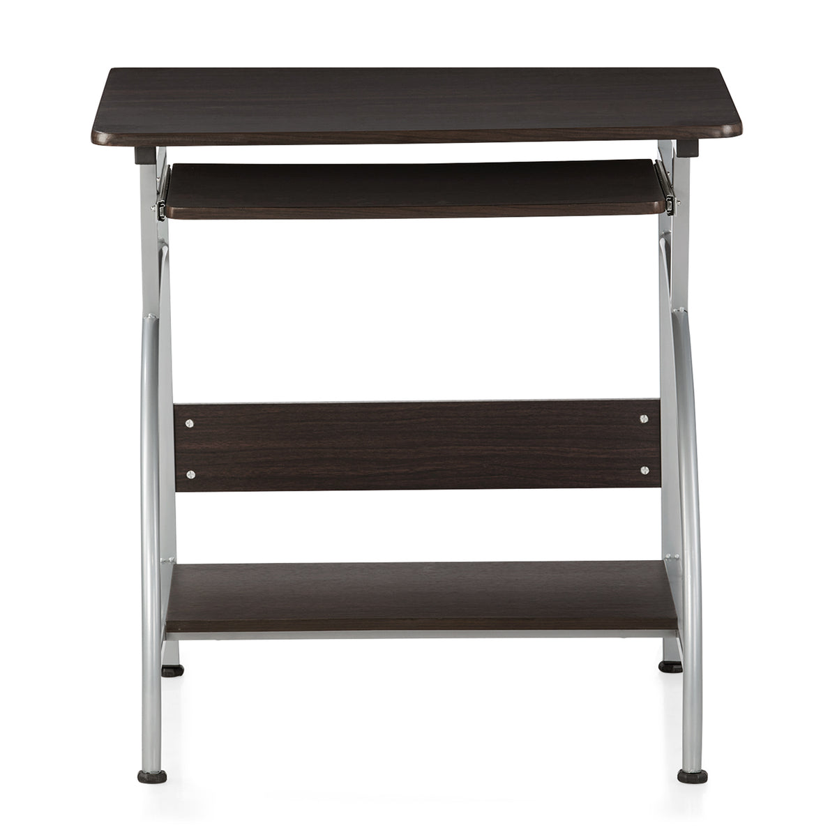 Nilkamal Vibe Computer Table (Black / Walnut) Nilkamal Furniture