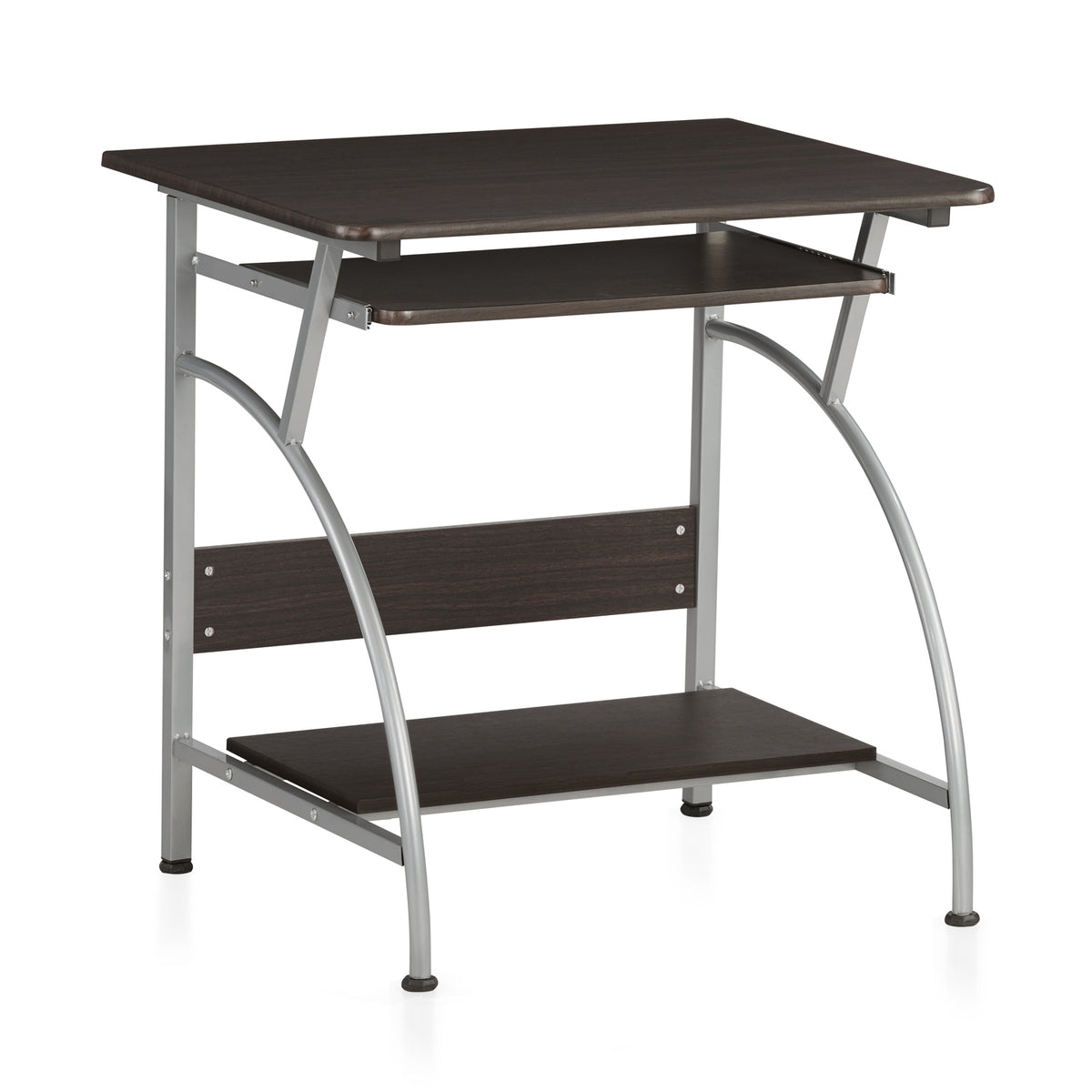 Nilkamal Vibe Computer Table (Black / Walnut) Nilkamal Furniture