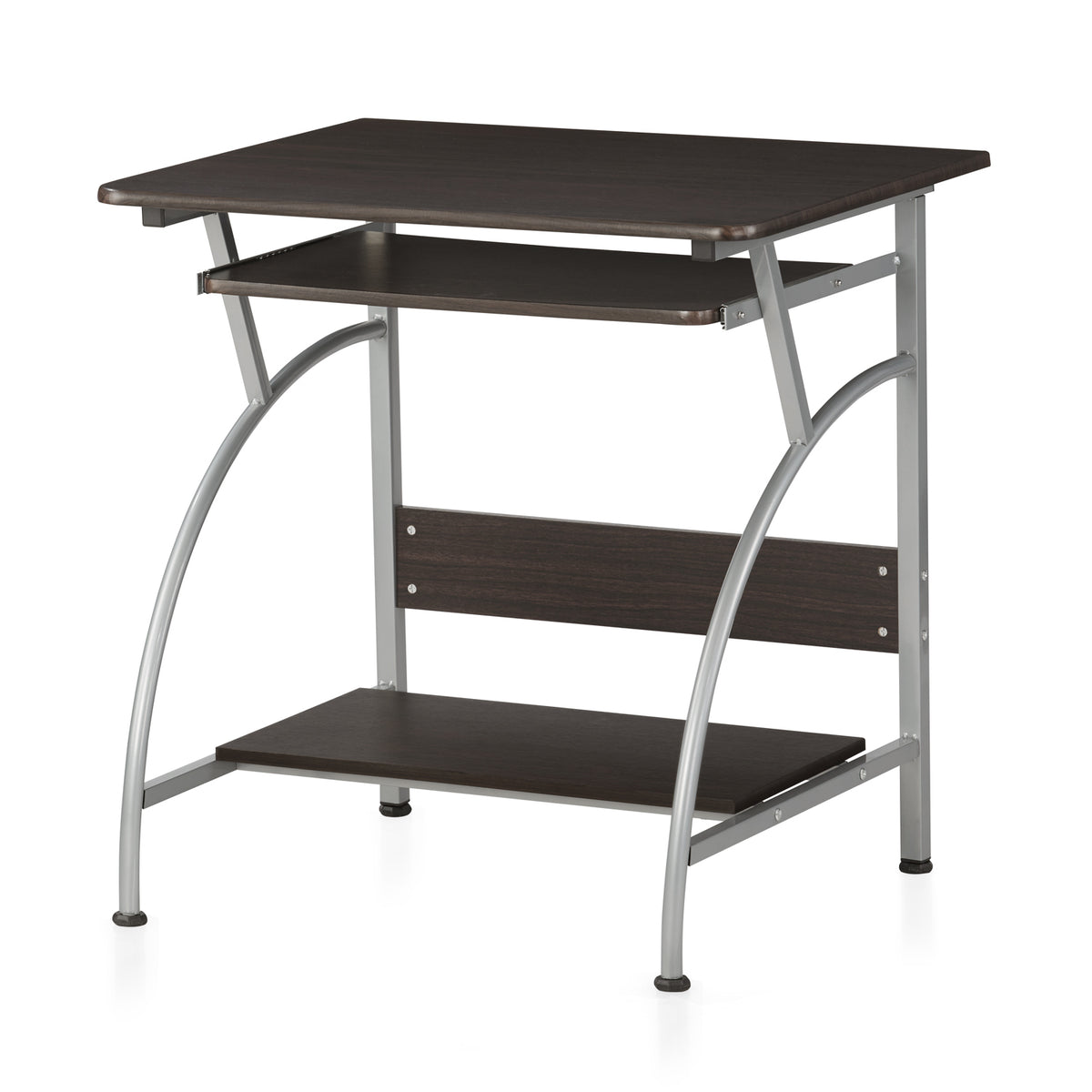 Nilkamal Vibe Computer Table (Black / Walnut) Nilkamal Furniture