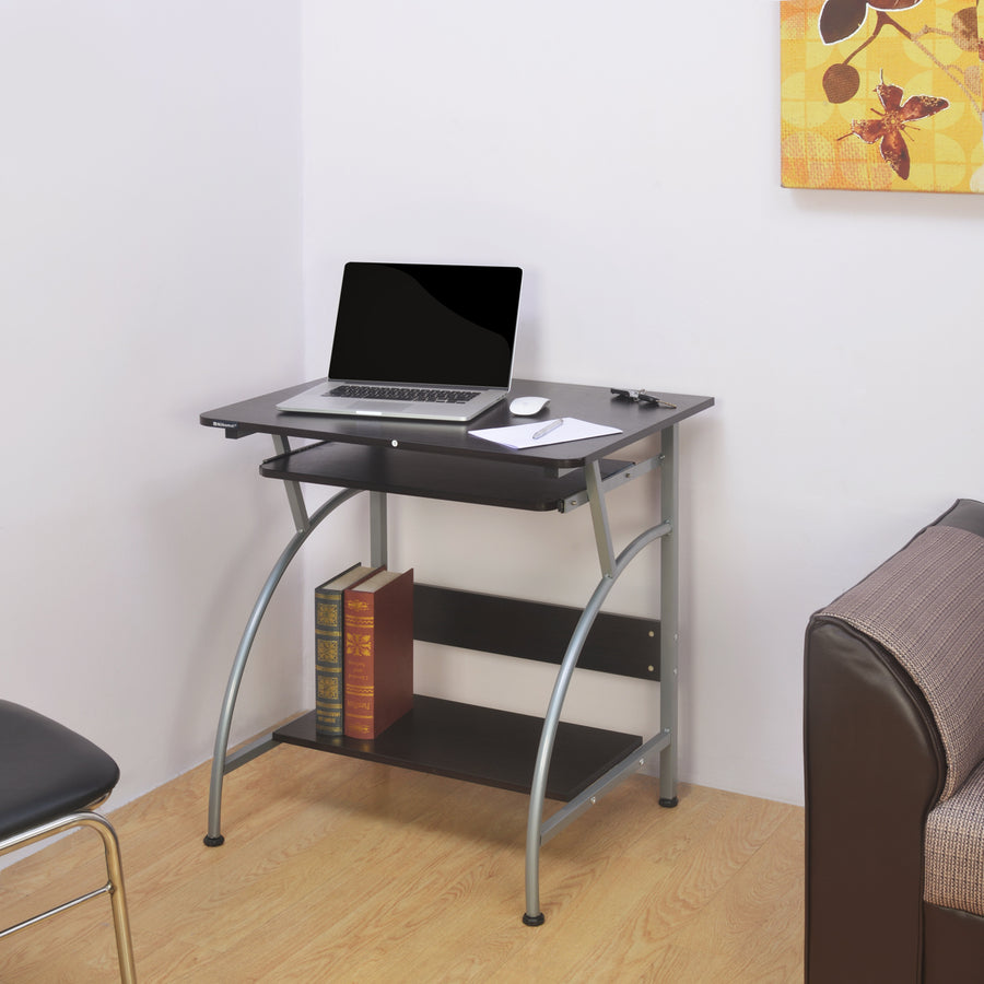 Nilkamal Vibe Computer Table (Black/Walnut)