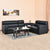 Nilkamal Victor Corner Sofa (Black)