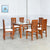 Nilkamal Victor 6 Seater Dining Set (Brown)