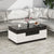 Nilkamal Vegas Marble Pattern Top Center Table (Black / White)