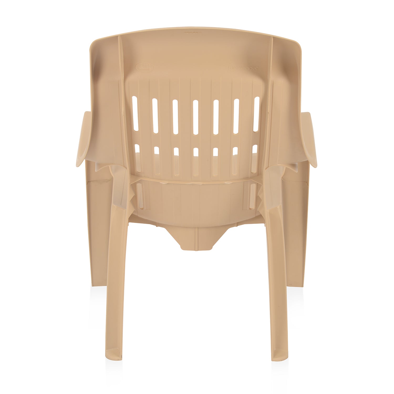 Nilkamal Weekender Plastic Arm Chair (Biscuit)