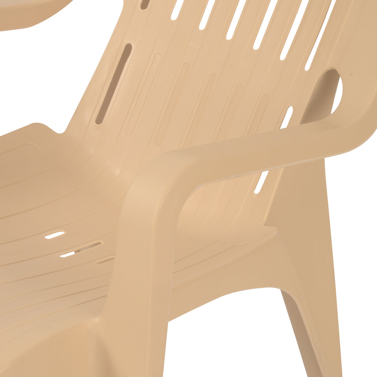 Nilkamal Weekender Plastic Arm Chair (Biscuit) Nilkamal Furniture