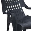 Nilkamal Weekender Plastic Arm Chair (Iron Black)
