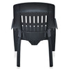 Nilkamal Weekender Plastic Arm Chair (Iron Black)