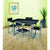 Nilkamal Wigo 4 Seater Dining Table Set (Black)