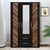 Nilkamal Yuko 3 Door Mirror Wardrobe (Wenge / Brown)