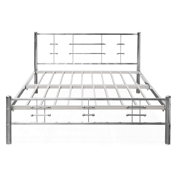 Steel cot sale double bed
