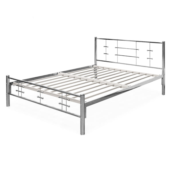 Steel double cot bed price deals