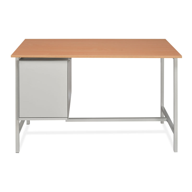 Nilkamal Zurina 4 ft Office Table Grey Beech Nilkamal Furniture