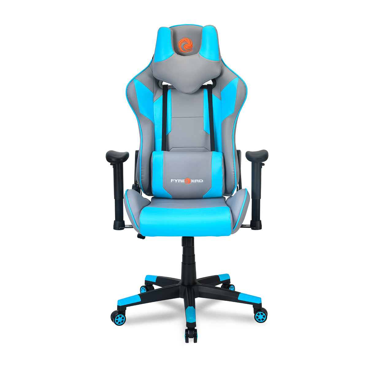 Nilkamal Fyrebird Athena Gaming Chair (Grey / Turquoise)